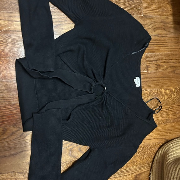 Garage Black Ribbed Top - Picture 2 of 7